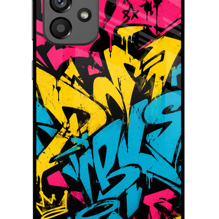 Graffiti Vibe Samsung A73 5G Glass Case