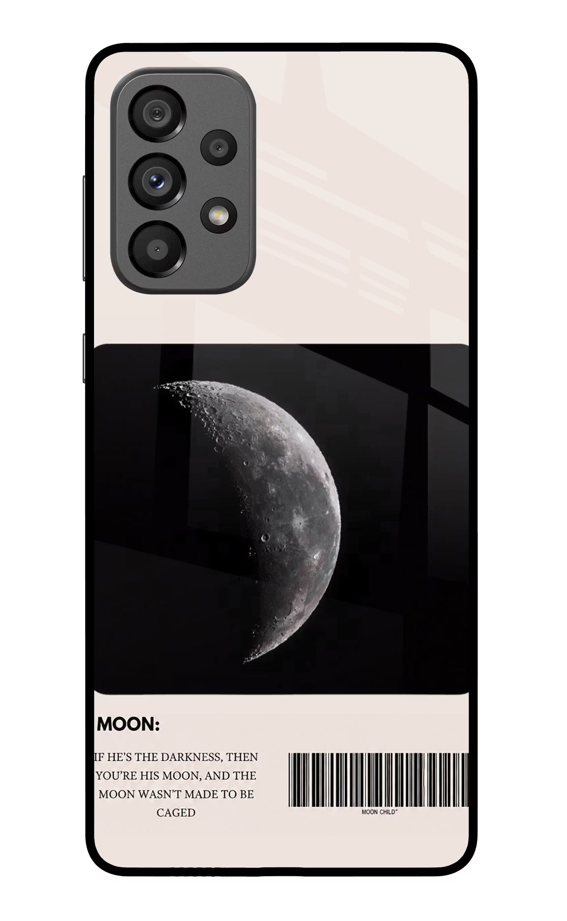 Moon Phase Samsung A73 5G Glass Case