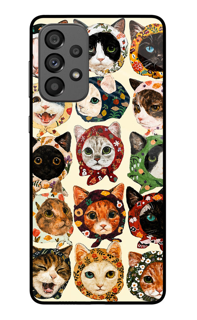 Cool Cat Samsung A73 5G Glass Case