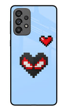 Peter Heart Samsung A73 5G Glass Case