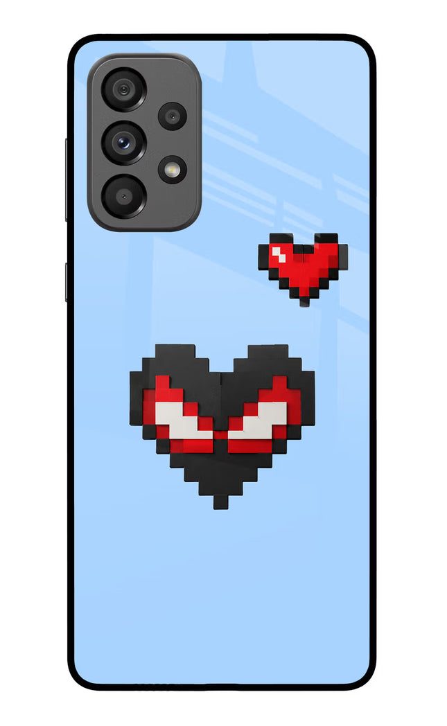 Peter Heart Samsung A73 5G Glass Case