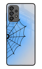 Blue Web Samsung A73 5G Glass Case