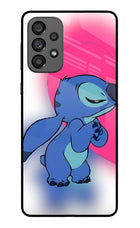 Stitch Hug Samsung A73 5G Glass Case
