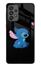 Stitch Crush Samsung A73 5G Glass Case