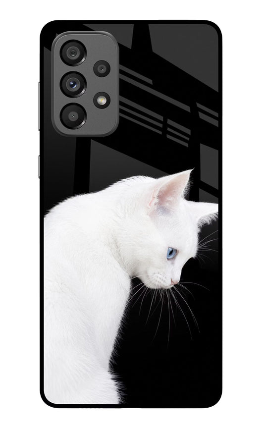 Snow Gaze Samsung A73 5G Glass Case