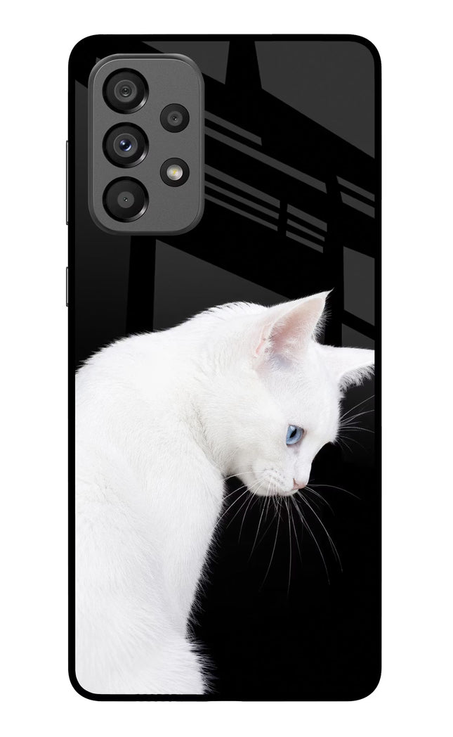 Snow Gaze Samsung A73 5G Glass Case