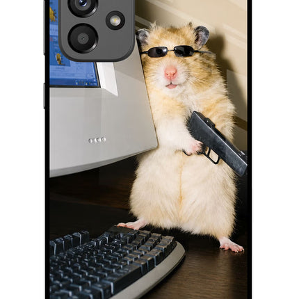 Hacker Hamster Samsung A73 5G Glass Case