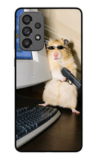 Hacker Hamster Samsung A73 5G Glass Case