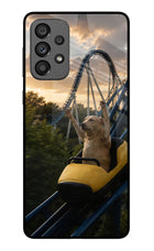 Rollercoaster Dog Samsung A73 5G Glass Case