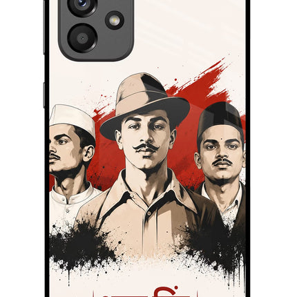 Bhagat Singh Trio Samsung A73 5G Glass Case