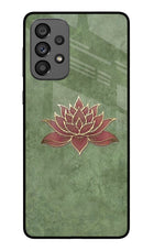 Lotus Grace Samsung A73 5G Glass Case