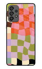 Wavy Grid Samsung A73 5G Glass Case