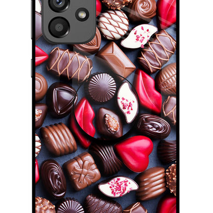 Chocolates Samsung A73 5G Glass Case