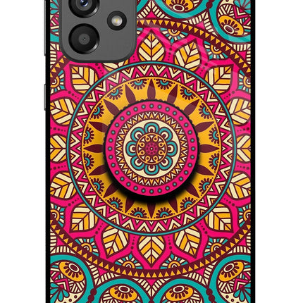 Mandala Samsung A73 5G Glass Case