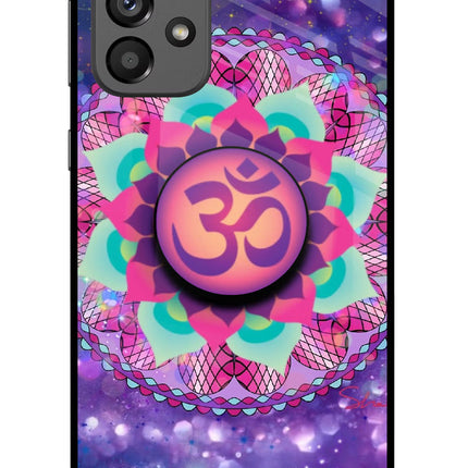 Om Purple Samsung A73 5G Glass Case