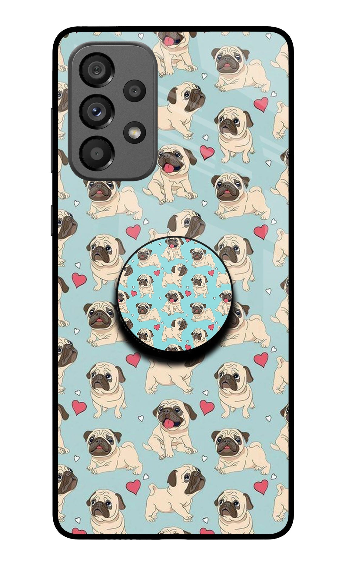 Pug Dog Samsung A73 5G Glass Case