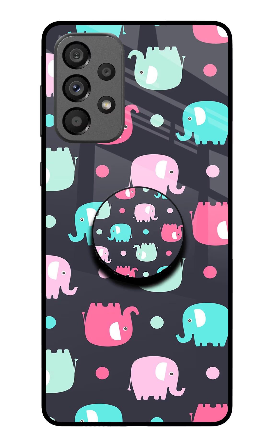 Baby Elephants Samsung A73 5G Pop Case by Casekaro