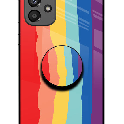 Rainbow Samsung A73 5G Glass Case