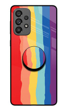 Rainbow Samsung A73 5G Glass Case
