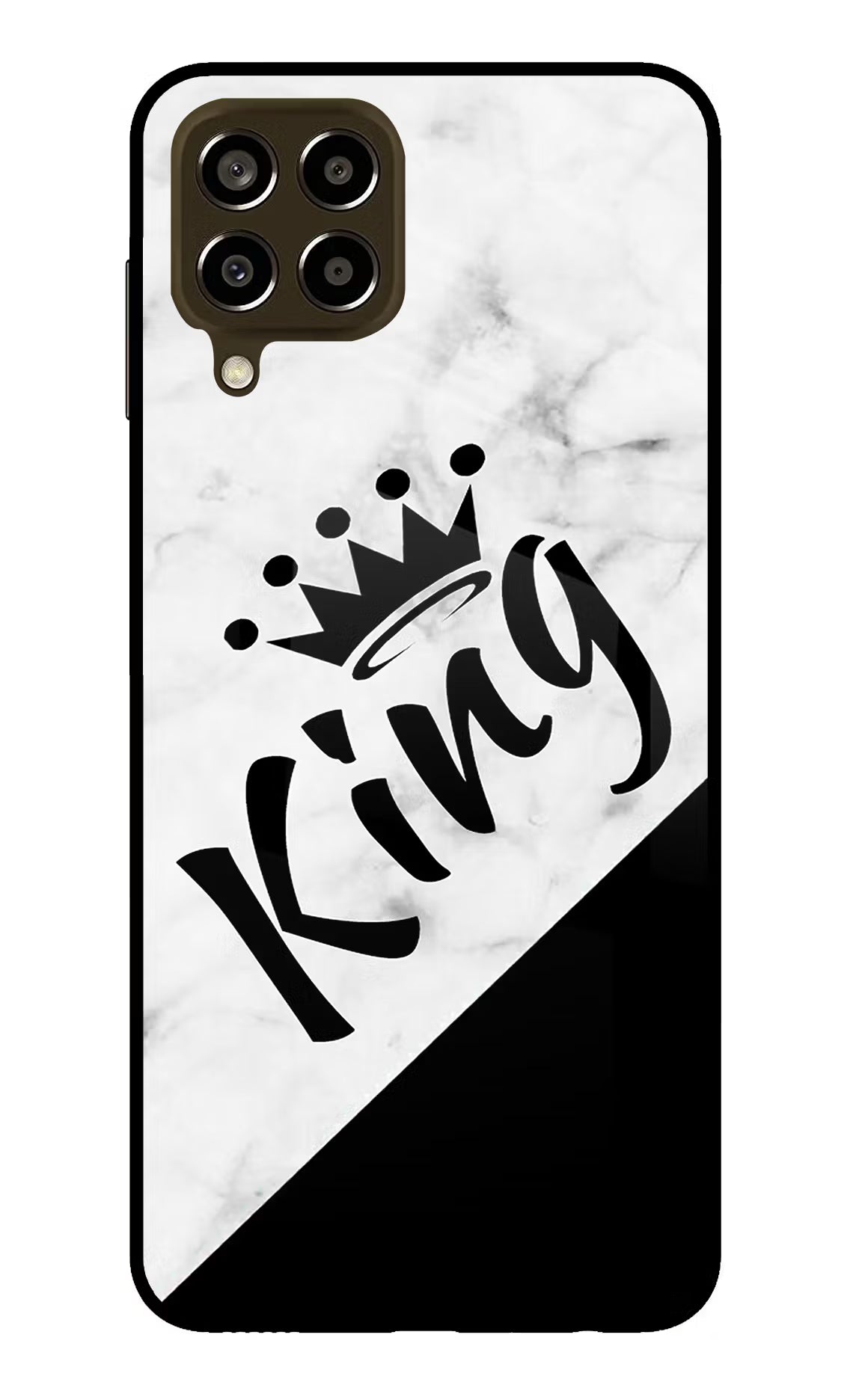 King Samsung M33 5G Glass Case Back Cover by Casekaro