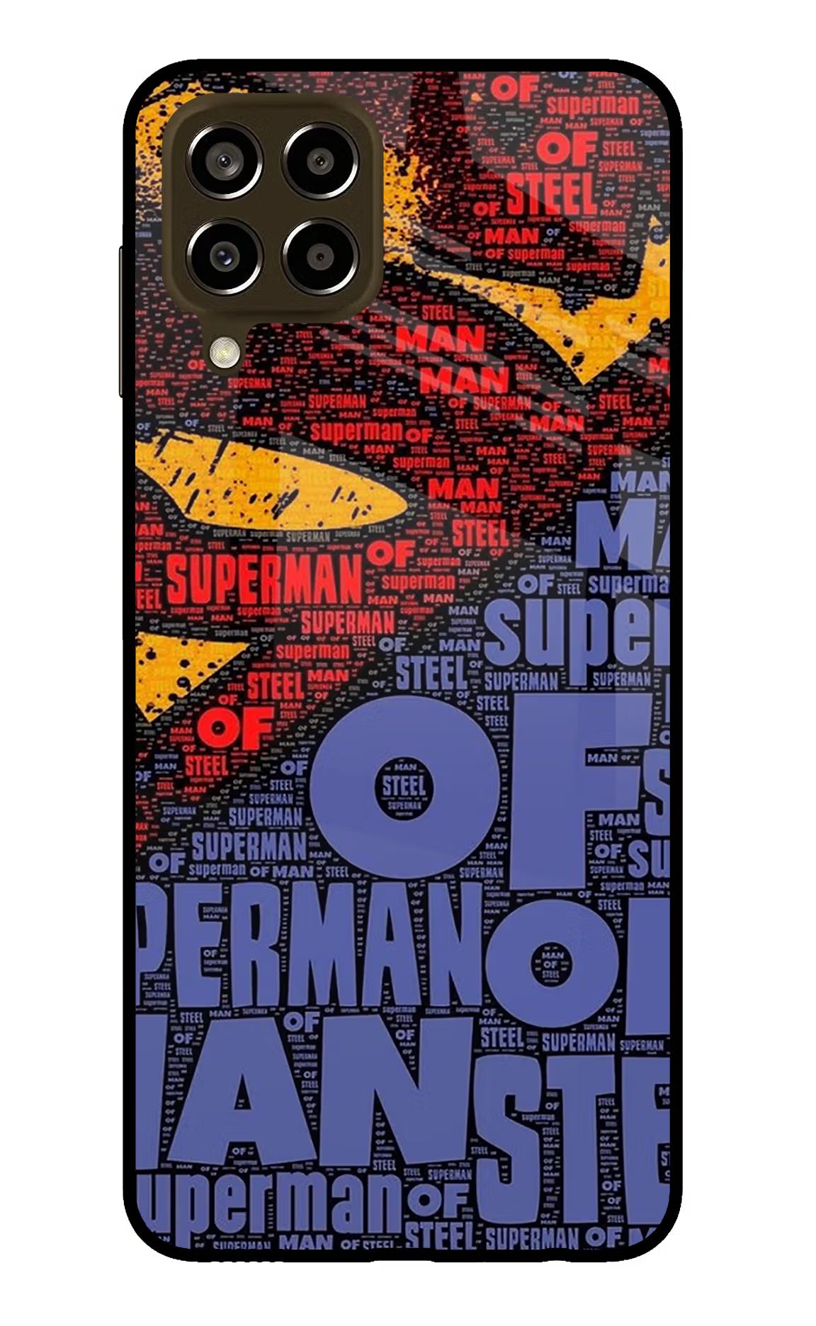 Superman Samsung M33 5G Glass Case Back Cover by Casekaro