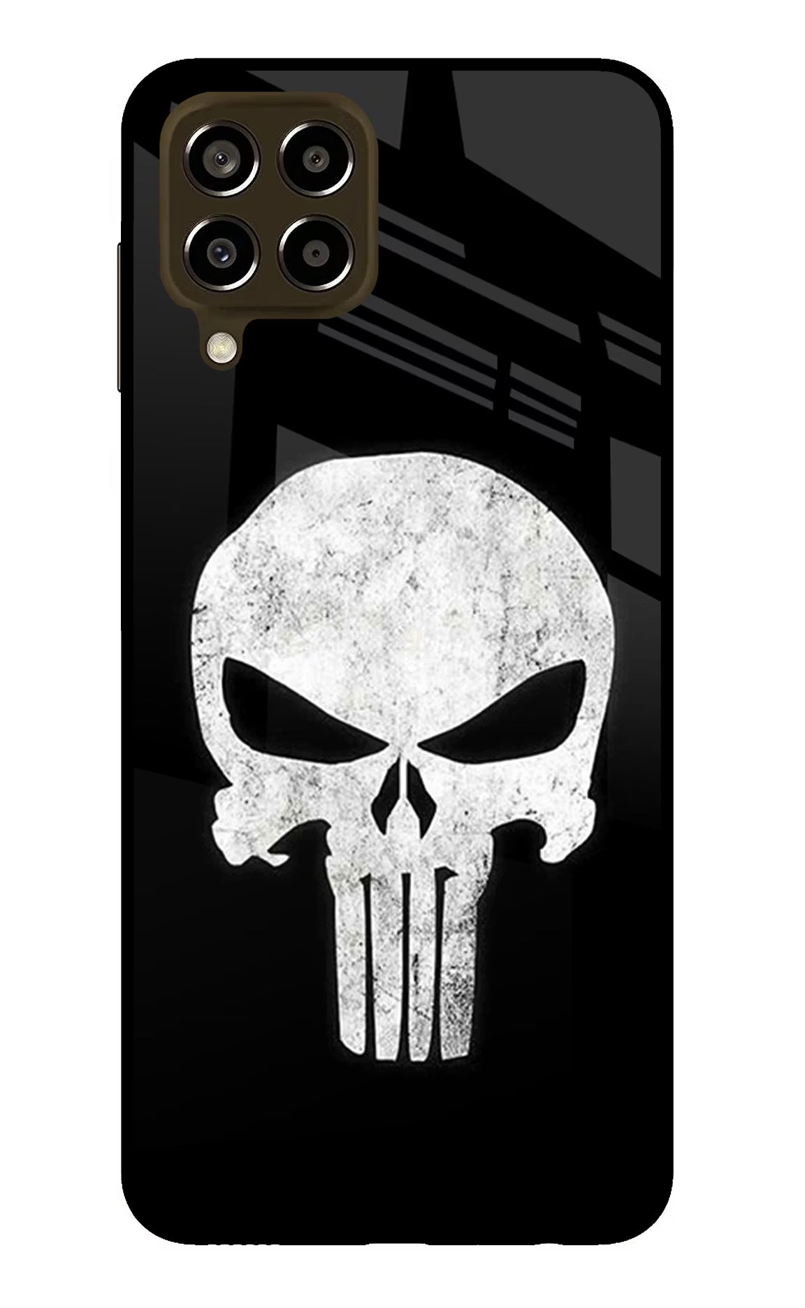Punisher Skull Samsung M33 5G Glass Case Back Cover by Casekaro