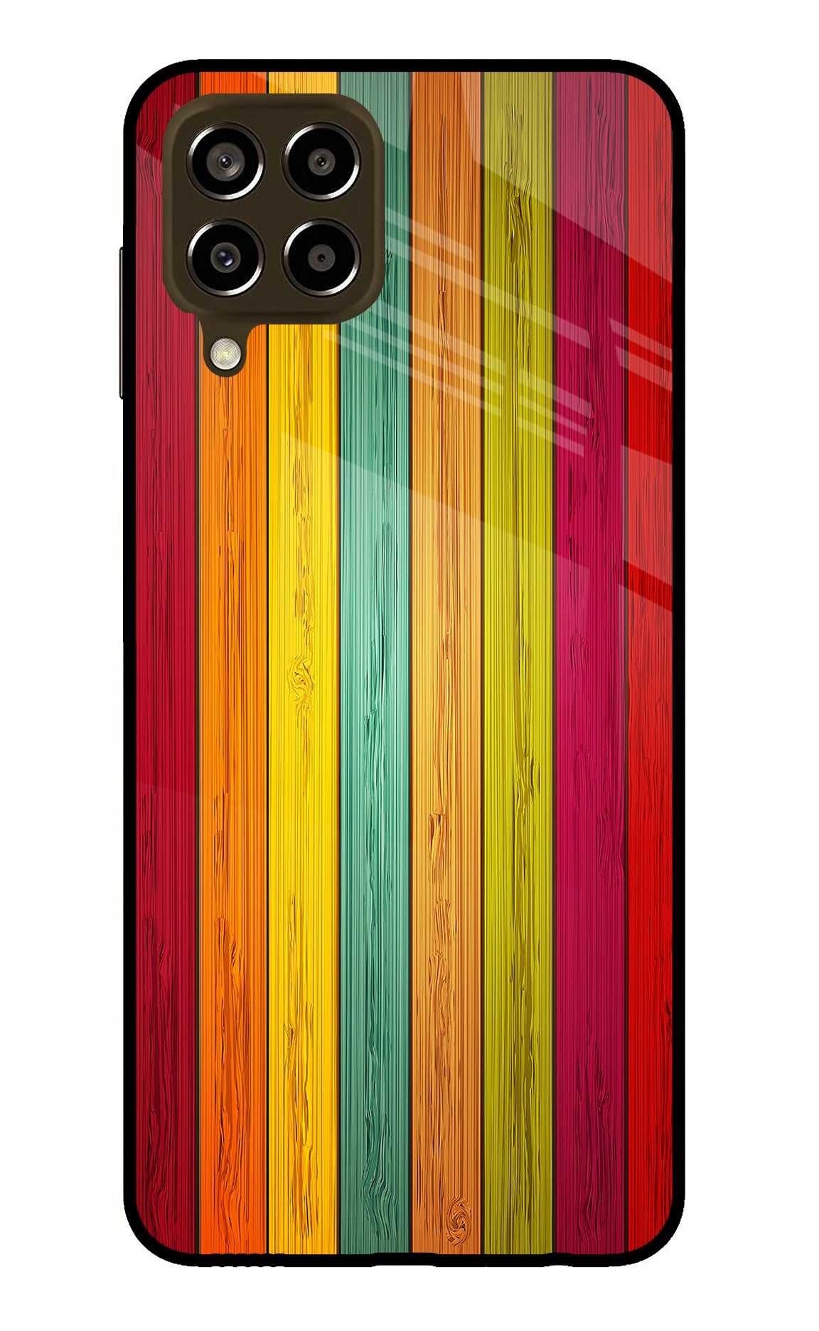 Multicolor Wooden Samsung M33 5G Back Cover