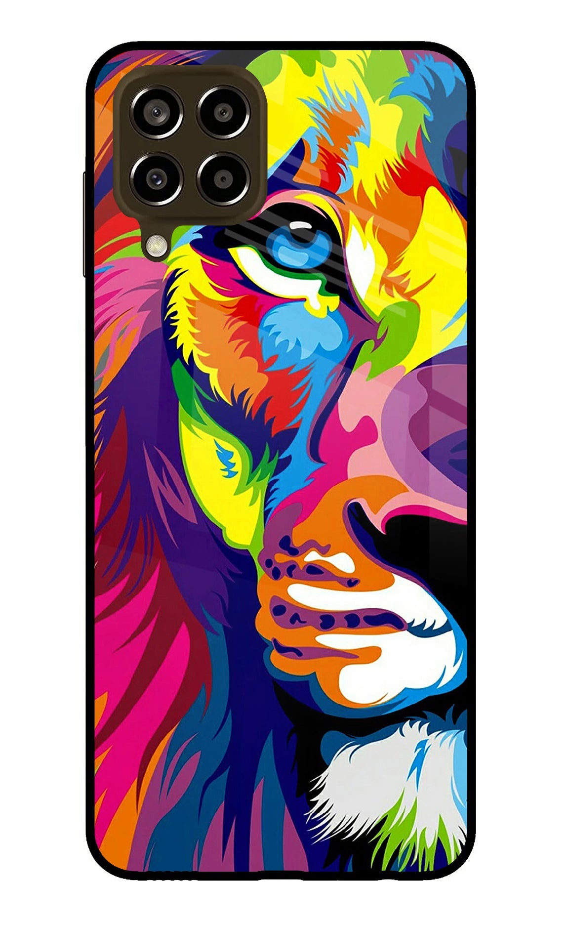 Lion Half Face Samsung M33 5G Back Cover