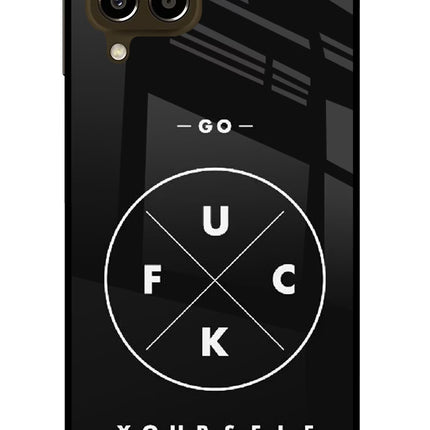 Go Fuck Yourself Samsung M33 5G Glass Case Back Cover by Casekaro