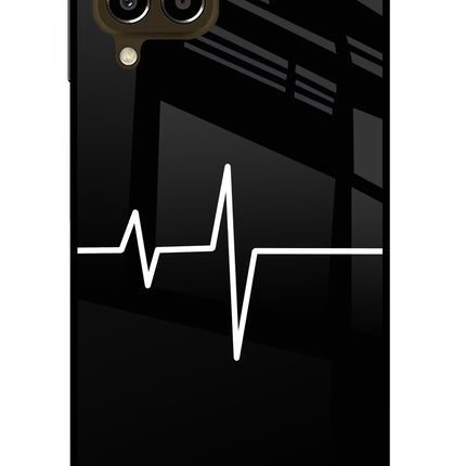 Heart Beats Samsung M33 5G Glass Case Back Cover by Casekaro