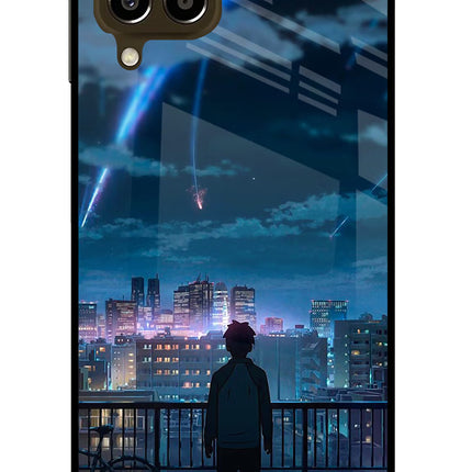 Anime Samsung M33 5G Glass Case Back Cover by Casekaro