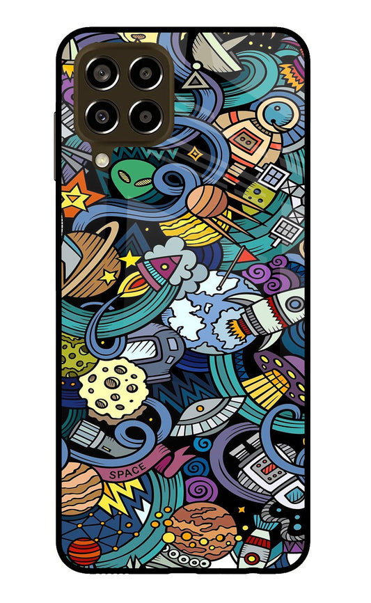 Space Abstract Samsung M33 5G Glass Case