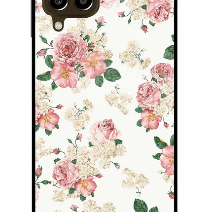 Flowers Samsung M33 5G Glass Case