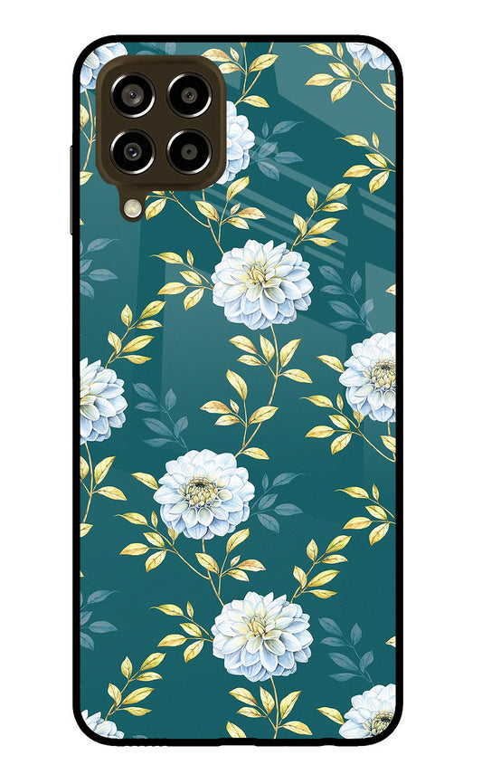 Flowers Samsung M33 5G Glass Case