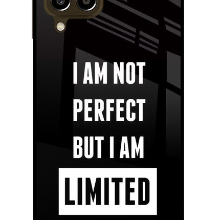 I Am Not Perfect But I Am Limited Edition Samsung M33 5G Glass Case Back Cover by Casekaro