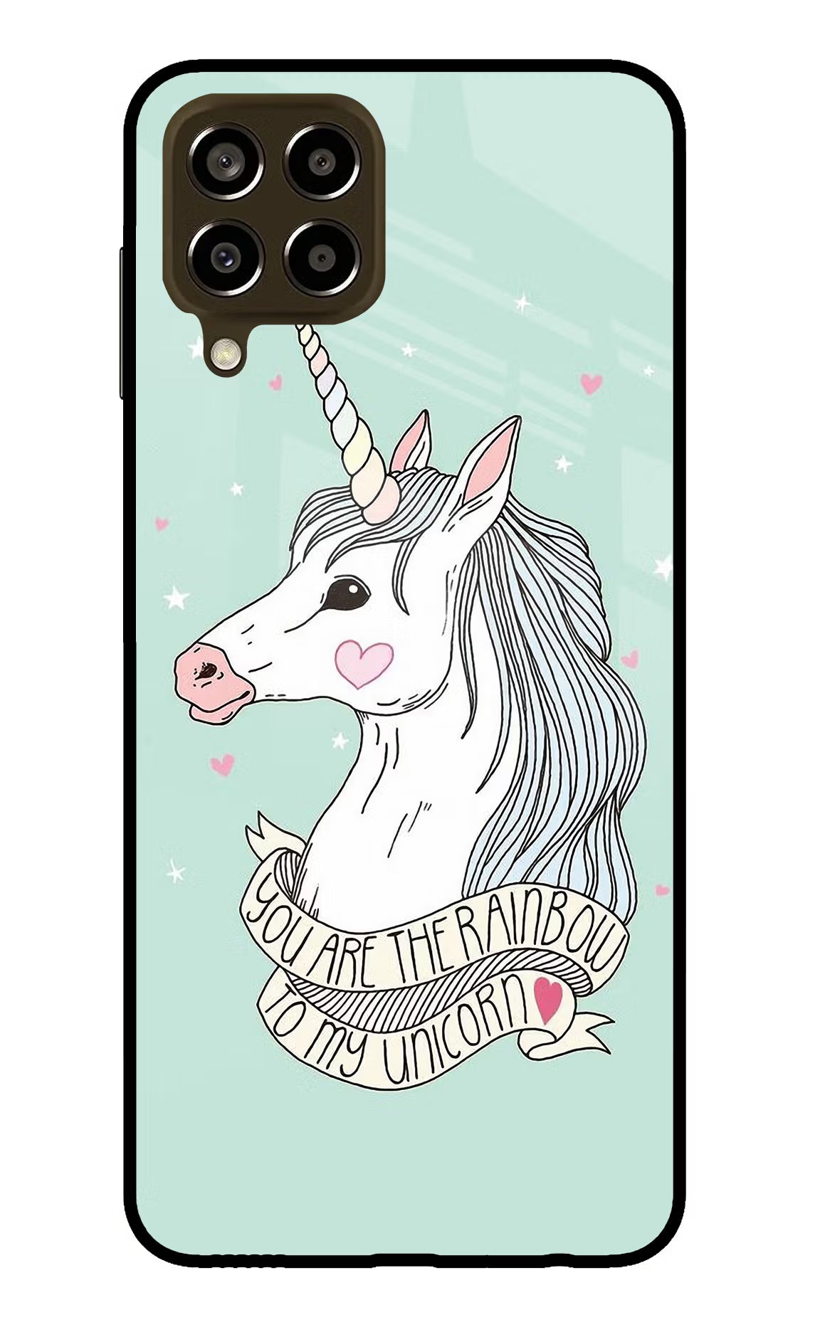 Unicorn Wallpaper Samsung M33 5G Glass Case Back Cover by Casekaro