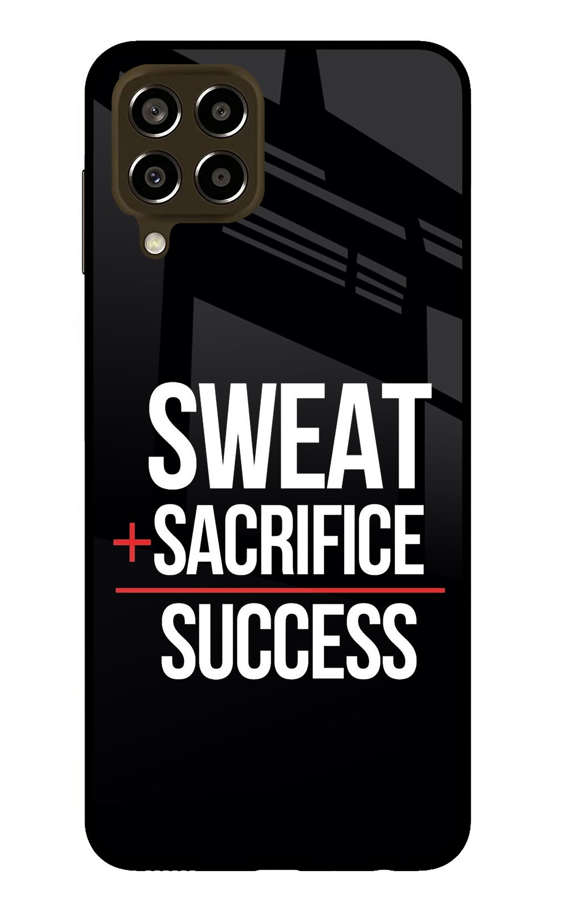 Sweat Sacrifice Success Samsung M33 5G Glass Case