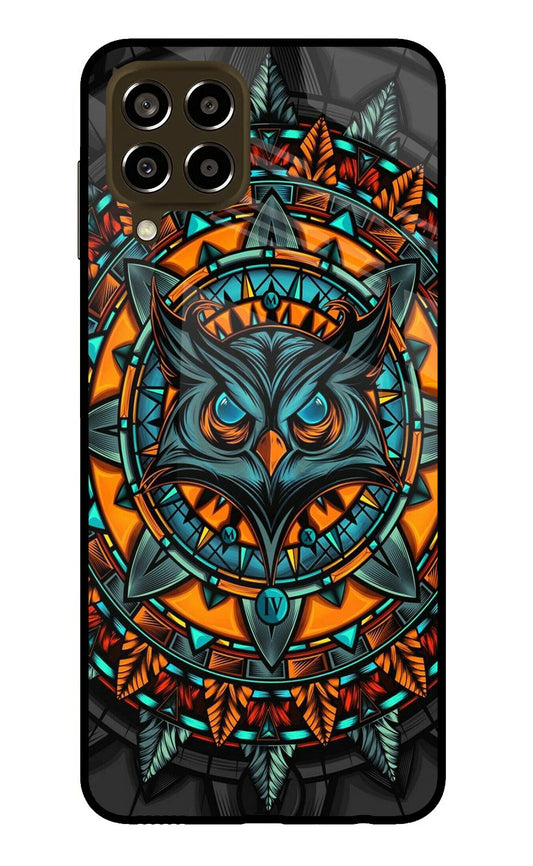 Angry Owl Art Samsung M33 5G Glass Case