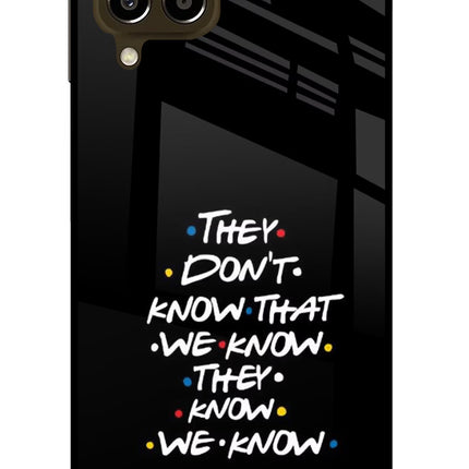 FRIENDS Dialogue Samsung M33 5G Glass Case