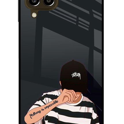Aesthetic Boy Samsung M33 5G Glass Case