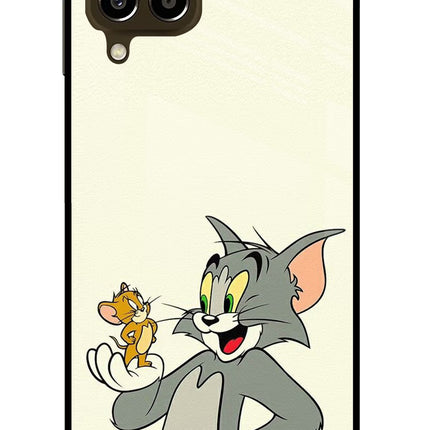 Tom & Jerry Samsung M33 5G Glass Case Back Cover by Casekaro