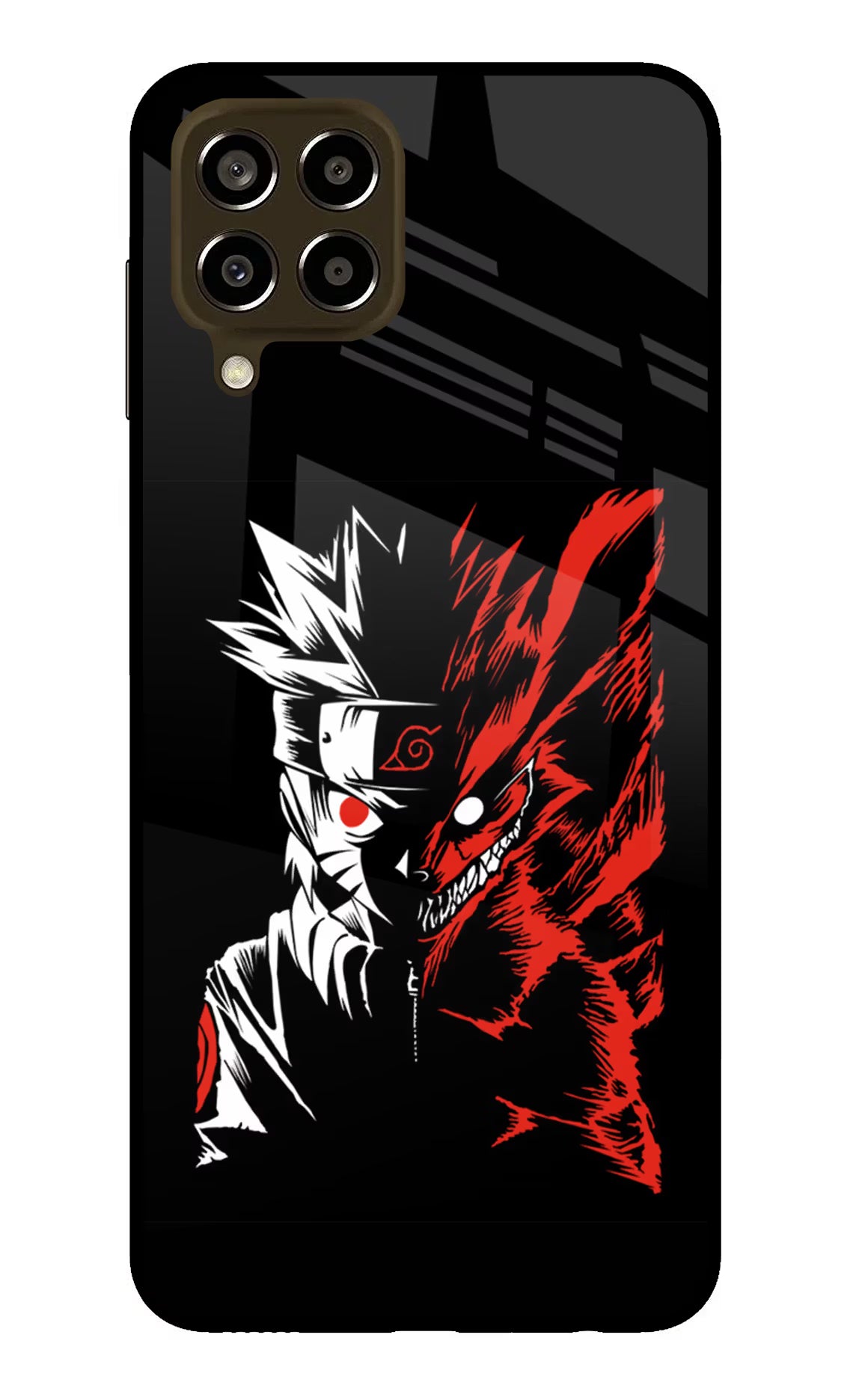 Naruto Two Face Samsung M33 5G Glass Case Back Cover by Casekaro