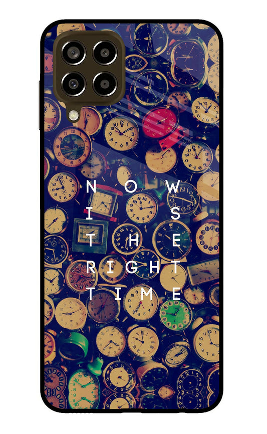 Now is the Right Time Quote Samsung M33 5G Glass Case