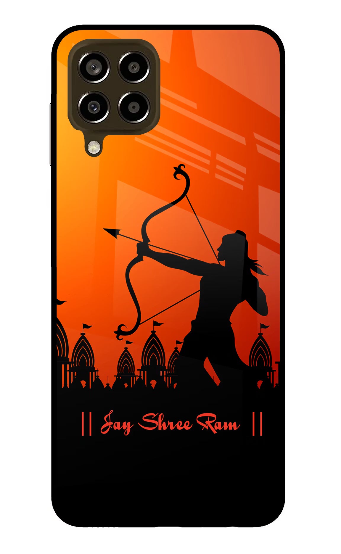 Lord Ram - 4 Samsung M33 5G Glass Case Back Cover by Casekaro