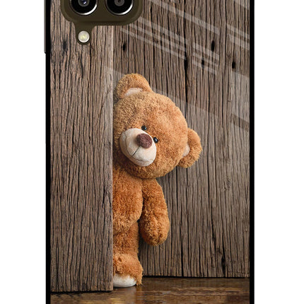 Teddy Wooden Samsung M33 5G Glass Case