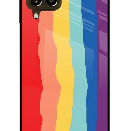 Rainbow Samsung M33 5G Glass Case