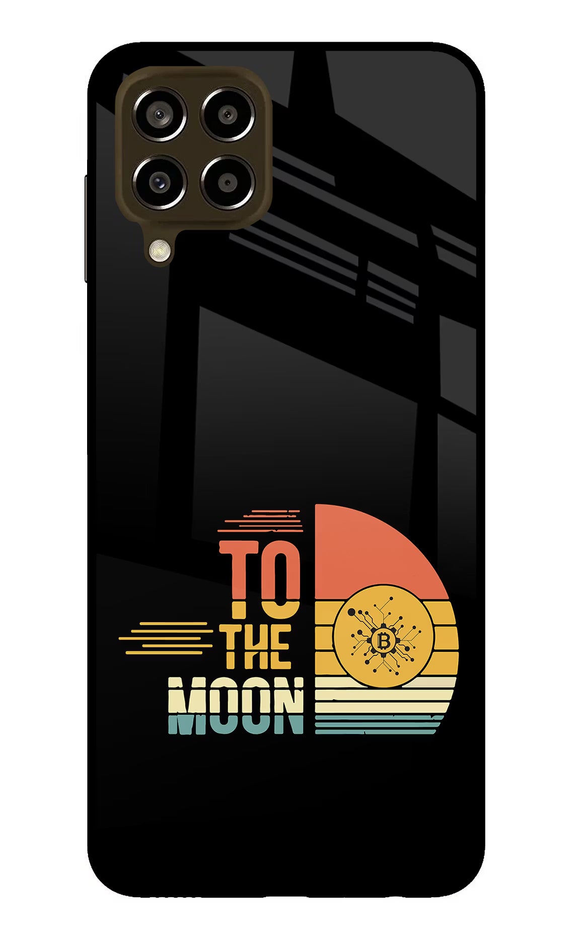 To the Moon Samsung M33 5G Glass Case Back Cover by Casekaro