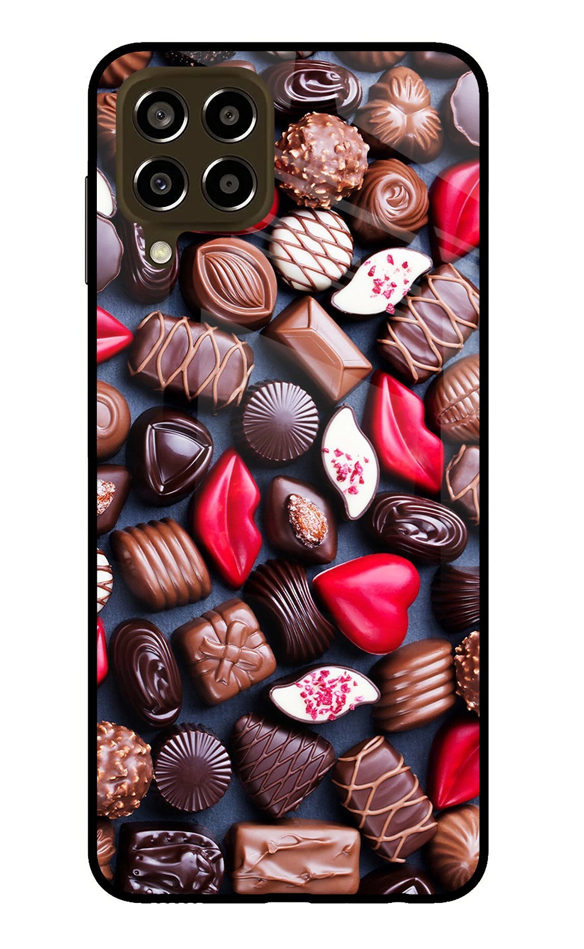 Chocolates Samsung M33 5G Glass Case