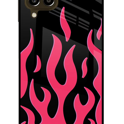 Fire Flames Samsung M33 5G Glass Case