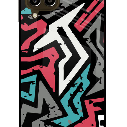 Geometric Graffiti Samsung M33 5G Glass Case